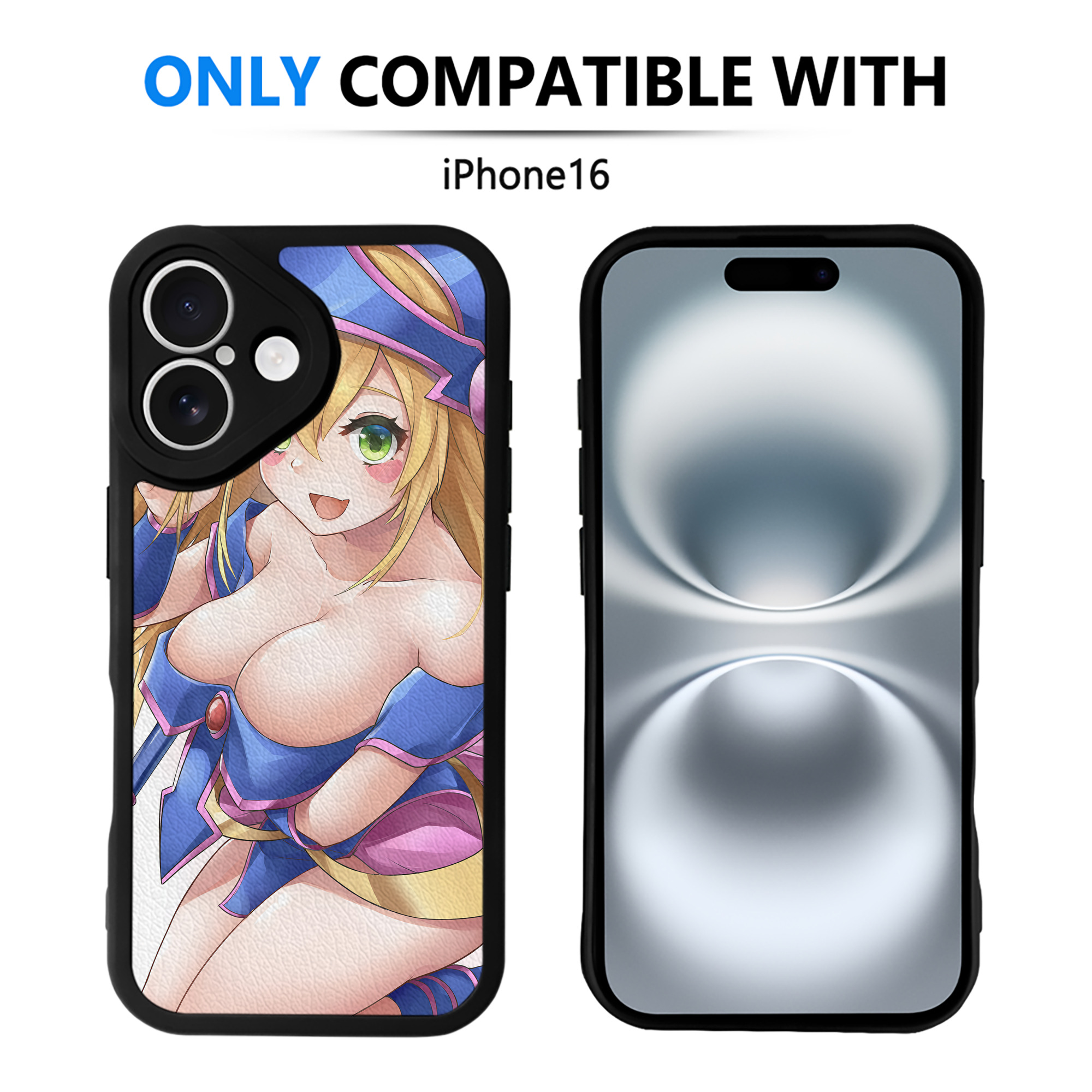 （画像用） 遊☆戯☆王 Yu-Gi-Oh! 【iPhone 16シリーズ対応】シリコンスマホケース（レザー調） 材質：シリコン
